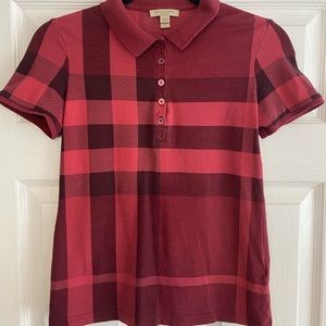 Burberry polo shirt, only worn few times it is is great condition.